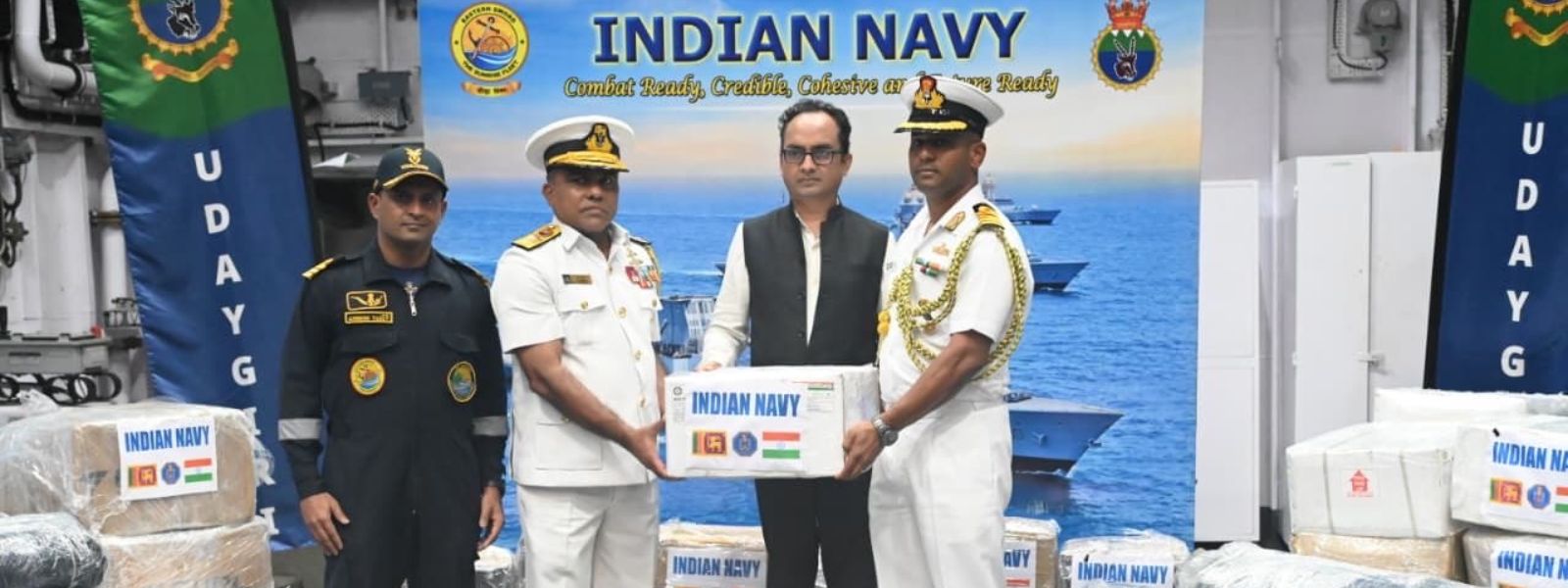 Indian Warships Provide Aid to Flood-hit Sri Lanka